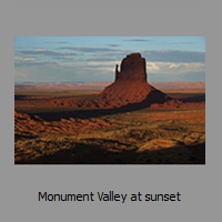 Monument Valley at sunset